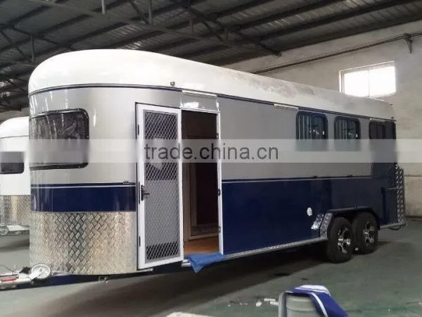 2 Horse Trailer Angle Float Camper Trailer photo-2