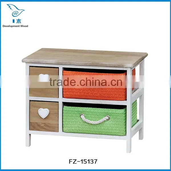 Paulownia Solid Wood Bedroom Furniture Nightstands photo-2
