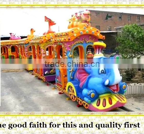 Electronic Amusement Park Games Elephant Train Equipment for Sale photo-3