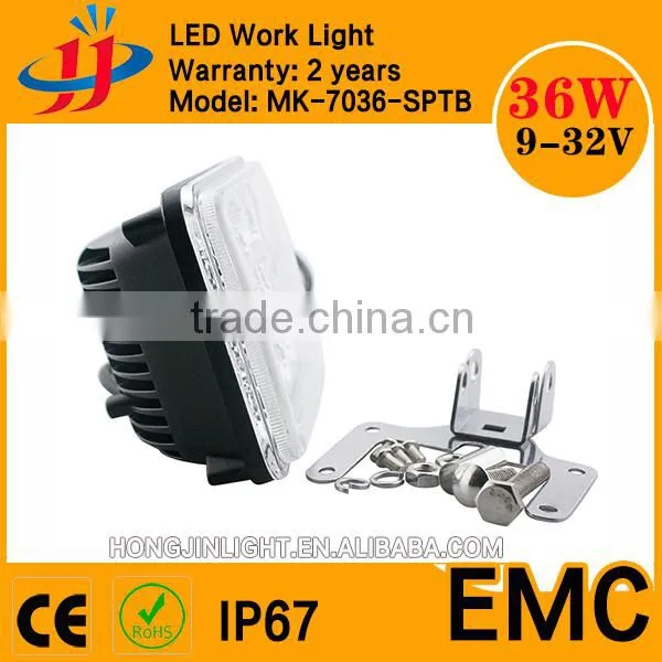 Super Bright IP67 EMC Led Work Light Led Light Flood 36w SUV Light for Car Headlight photo-2