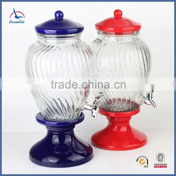 5L Glass Water Dispenser Wholeslae Market Glass Dispenser With Tap photo-2
