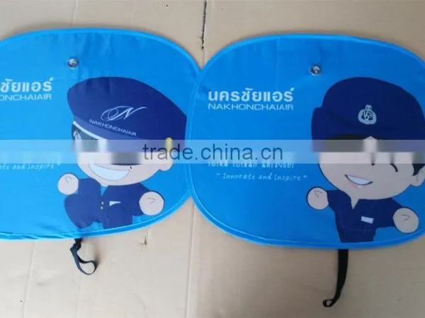 Car Side Windscreen Sunshade/mesh Nylon Sunshade/customized Logo Design for Side Sunshade