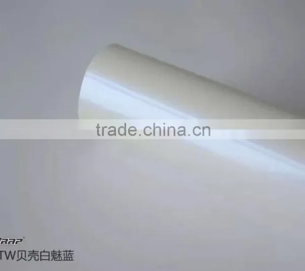 TSAUTOP High Qualtity ROHS Certificate 1.52*20m Air Free Bubbles Ceramic White Matte Chrome Auto Body Vinyl Wrap photo-6