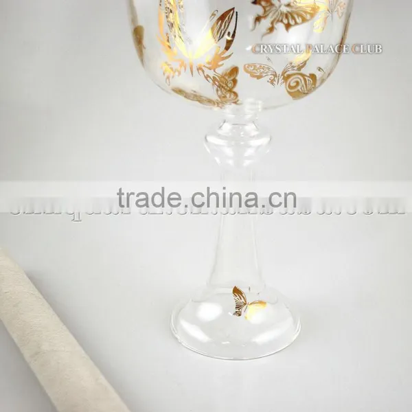 Pure Clear Quartzl Singing Bowl Grail With Handle or Stand With Gold Design photo-6