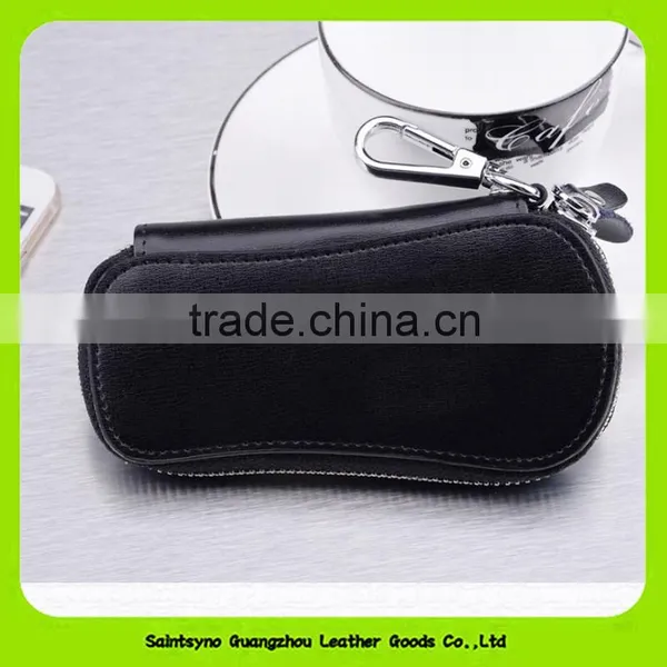 Custom Multiple Portable Compact Fancy PU Geunie Leather Car Key Holder 15069 photo-5