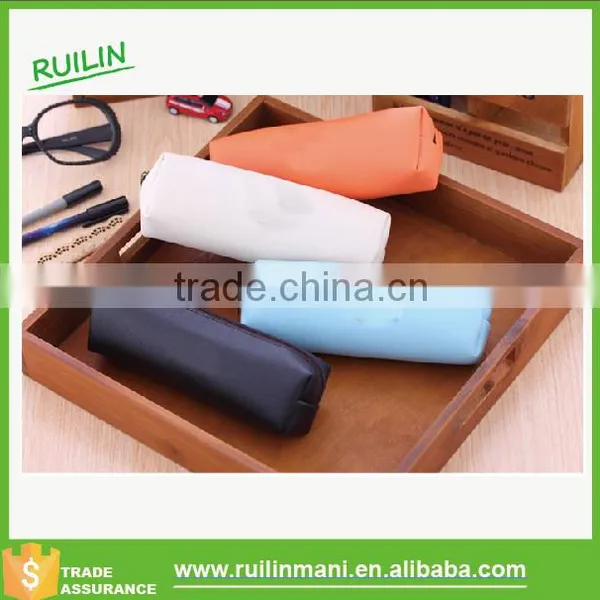 2016 Fashion Leisure pu Stationery Bag Pencil Case for Teenager