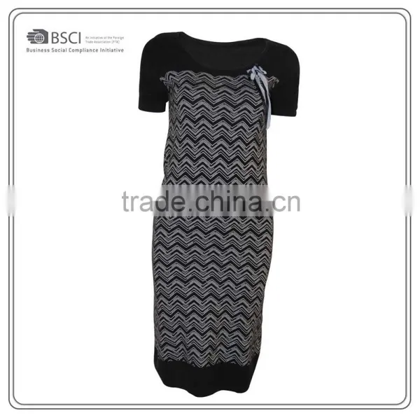 Women's Sweaters Dress in Striped Style