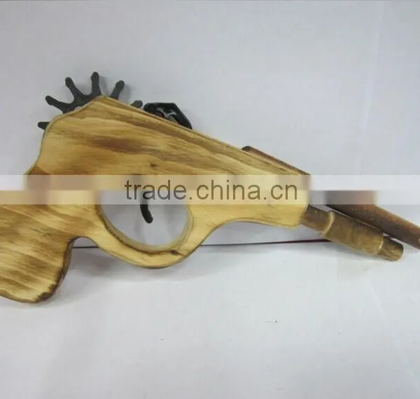 handmade rubber band gun handmade cool and simple wooden gun like real