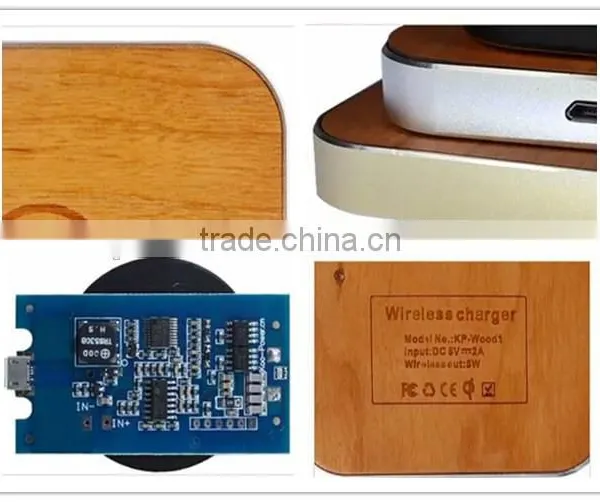 100% Eco-friendly and High Quality Wooden Wireless Charger Wood qi Wireless Charger Pad photo-5