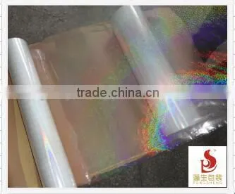 Free Samples BOPP Transparent Holographic Lamination Film For Gift Packaging photo-4