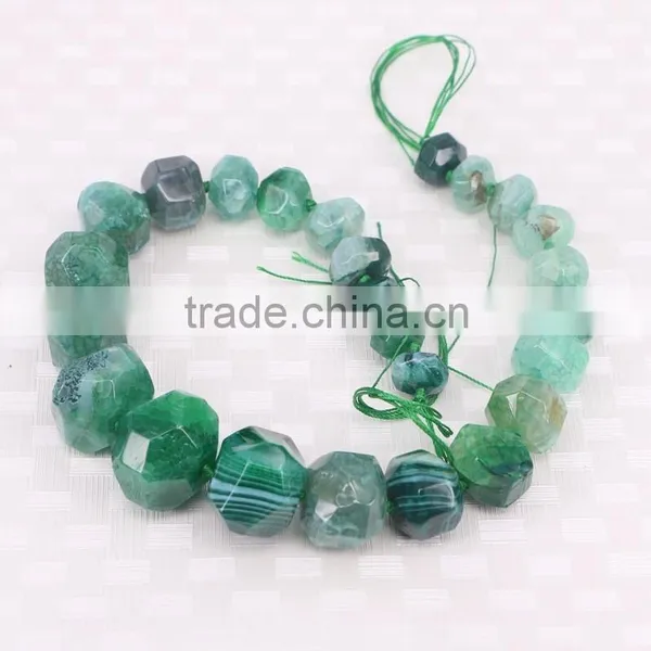 Fashion Agate Stone Beads Multi Color Agate Faceted Beads for Bracelet Necklace Jewelry Making photo-3