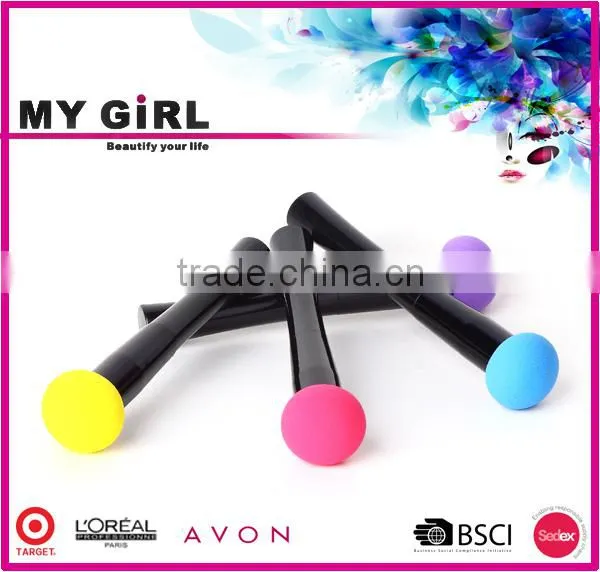 MY GIRL Unique Design Long Handle Powder Puff, Cosmetic Sponge Powder Puff photo-3