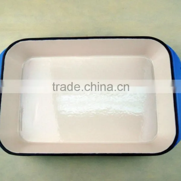 Rectangular Enamelled Cast Iron Roaster Pans FRS-728 photo-2