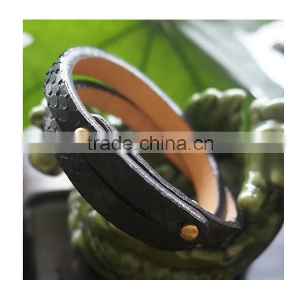 New Design Real Python Skin Snake Leather Hand Strap Girls Genuine Leather Wrist Band