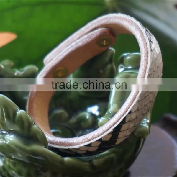 New Real Python Skin Snake Leather Hand Strap Woman Real Leather Wrist Bracelet