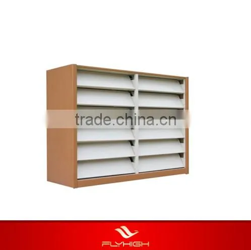 Easy to Assemble Office Furniture to Magazines Wood Metal Shelf photo-2