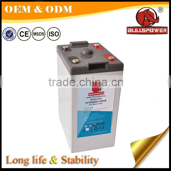 3 Years Warranty Solar Panel 2 Volt Lead Acid Battery 2v 400ah Solar Battery photo-5