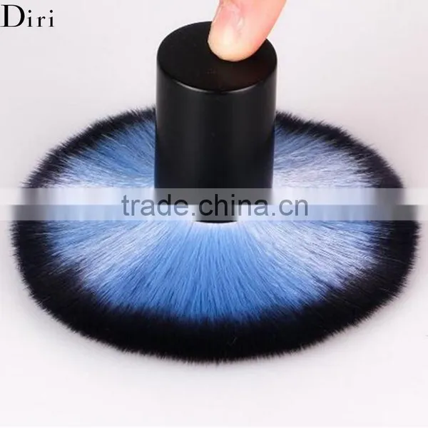 Personalized Water Blue Kabuki Cosmetic Contour Powder Brush photo-3