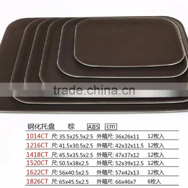 Factory Direct Non Slip Plastic Serving Tray With Fiberglass Art photo-3