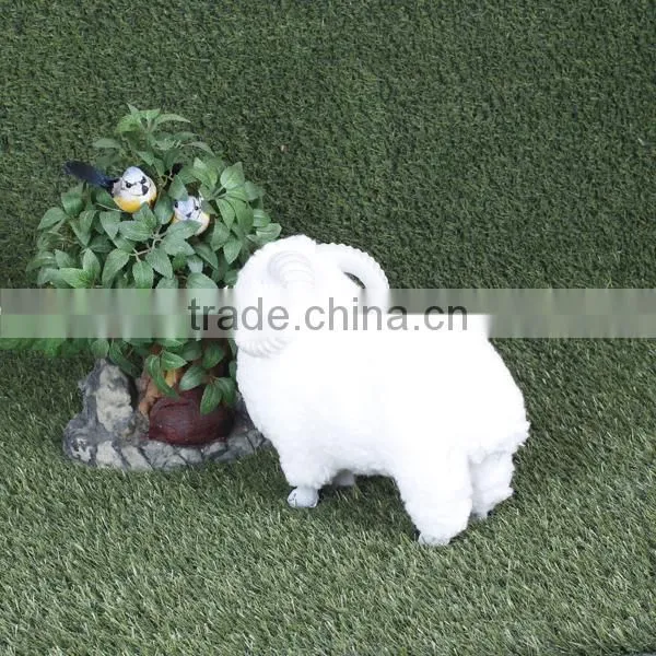 Realistic Taxidermy Replica Decor Plastic Sheep Figurines photo-3
