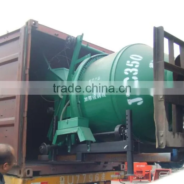 350l Manual Double Shaft Electric Concrete Mixer photo-3