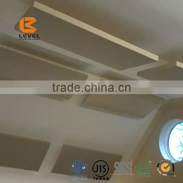 Noise-Absorbing Light Weight And Fireproof Fiberglass Acoustic Ceiling Solutions Fiberglass Soundproof Materials photo-5