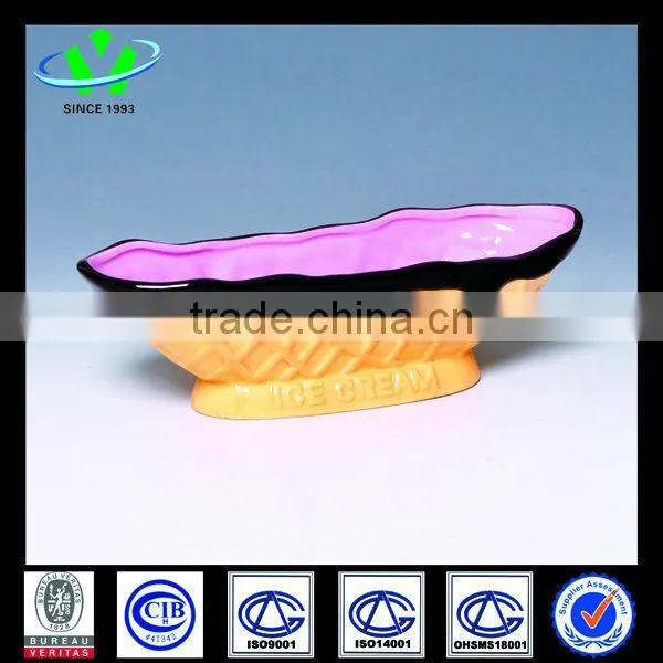 Unique Ice-cream Design Ceramic Ice-cream Bowl