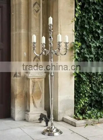 Floor Standing Candelabra / Wedding Decoration Event Candelabra , Tall Candelabra , Aluminium Floor Candelabra photo-2