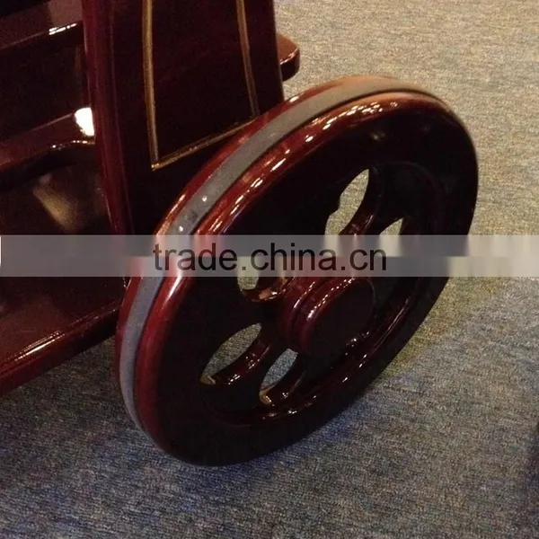 Luxury Wooden Wine and Liquor Cart Food Service Trolley C-32 photo-6