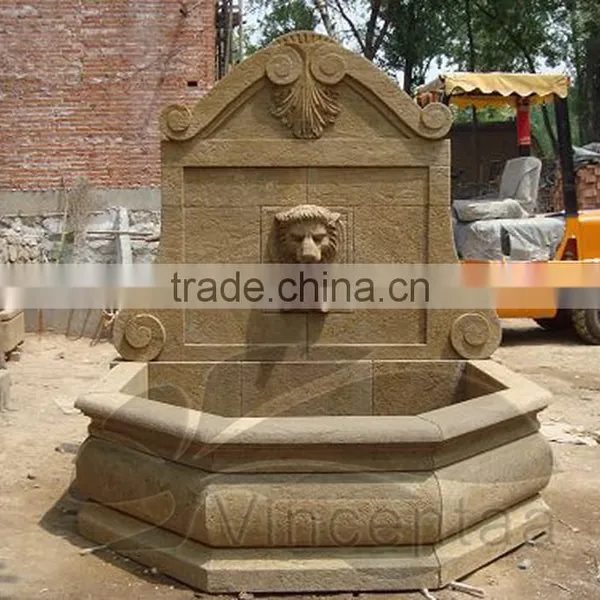 Marble Lion Head Wall Fountain photo-4