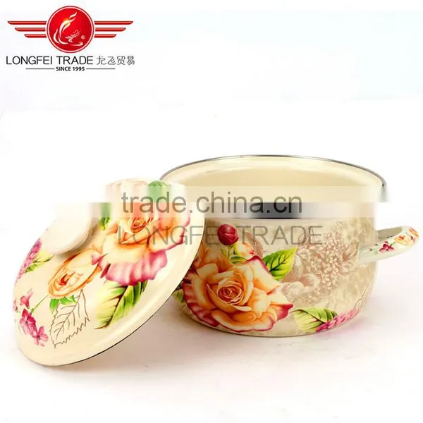 New Arrival Kitchenware Enamel /proclaim Iron Cast Stewpot/cooking Pot With Decal photo-4