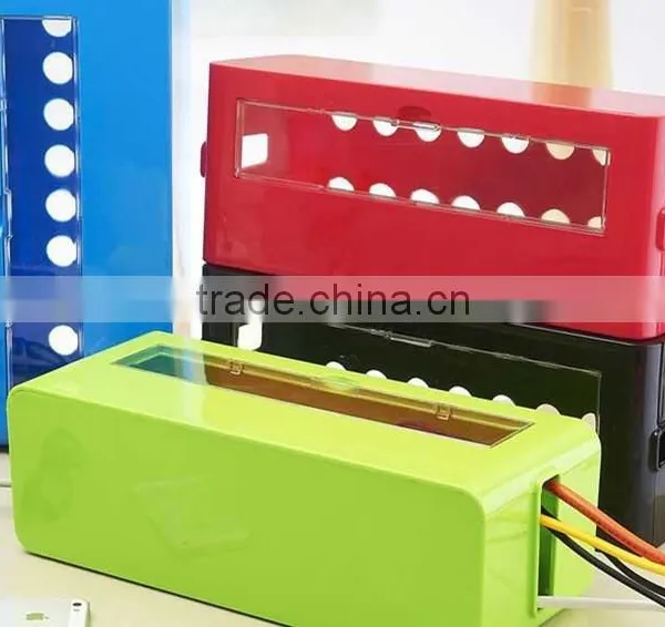 Multi Power Plug Socket Anti-dust Storage Box Cable/Wire/Cord Organizer Box photo-2
