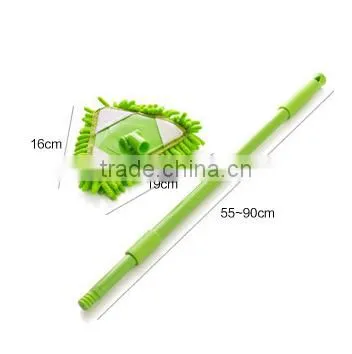 Telescopic Handle Green Triangle Chenille Mop, Microfiber Mop, Microfiber Duster Mop photo-2