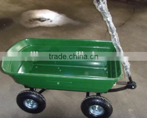 250kg Plastic Wagon Cart, Green Color Wagon Cart photo-3