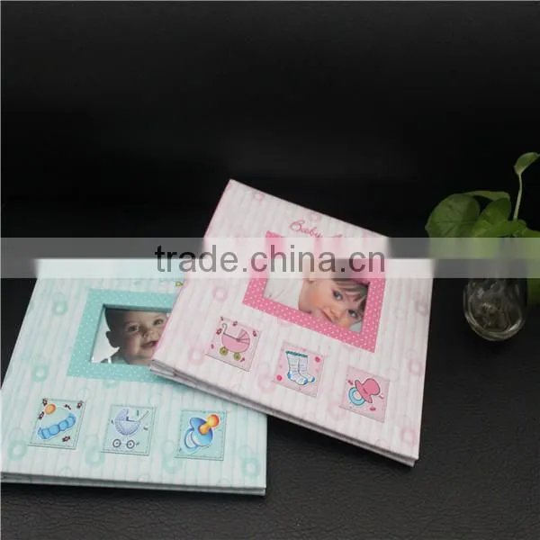 Pink Photo Albums for Children's Childhood, Paper Cover 8"x8" Scrapbook Album photo-2