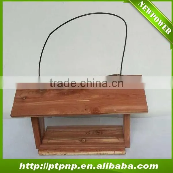 Garden Wooden Hanging Bird Feeder