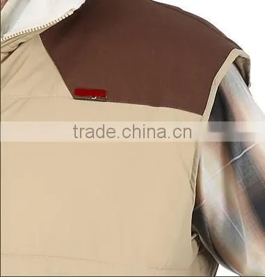 Men 2017 Down Jacket Sleeveless Vest Wit Quilted With Sherpa Lined Collar Padded Vest Men photo-6