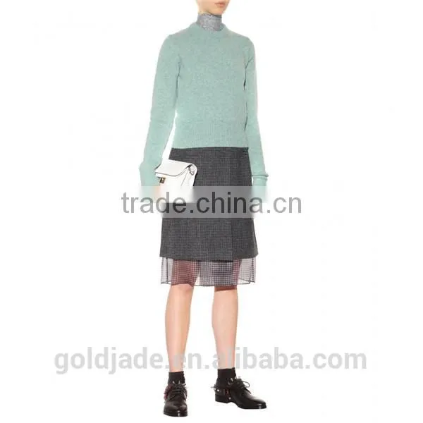 Knitted Cashmere Sweater ,woolen Sweater Designs for Ladies,wool Handmade Sweater Design for Girl photo-2