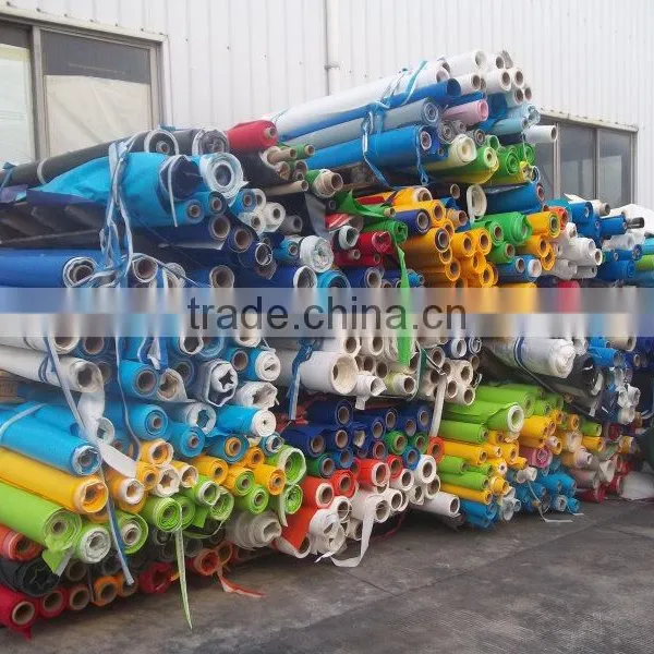 Pvc Coated Fabric Tarpaulin Stock Lots For Tent and Truck Cover photo-4