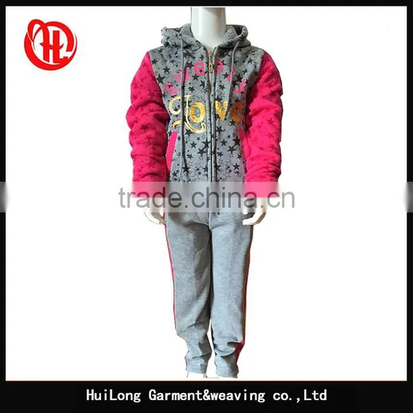 Girl's Sports Suits Kids Sportswears Children Fleece Clothing Sets Girls' Tracksiut photo-5