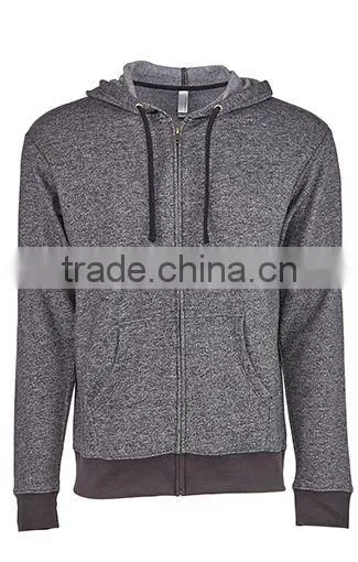 Next Level Apparel Unisex Denim Fleece Full-Zip Hoody - Made From 52% Cotton and 48% Polyester Heathered Fleece photo-6