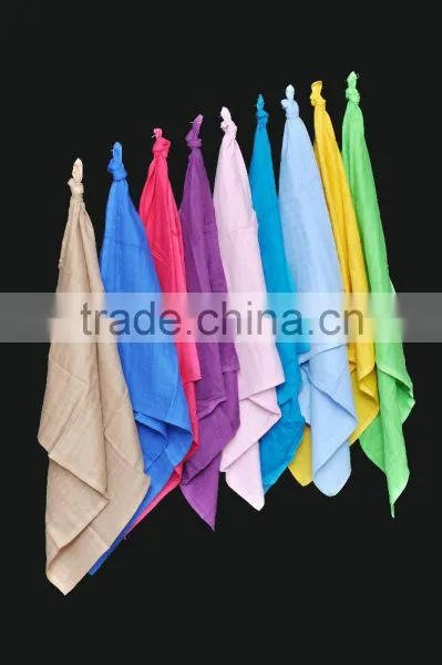 100% Cotton Double Weave Gauze Muslin Baby Diapers (Bleached, Unbleached, Dyed & Printed) photo-2