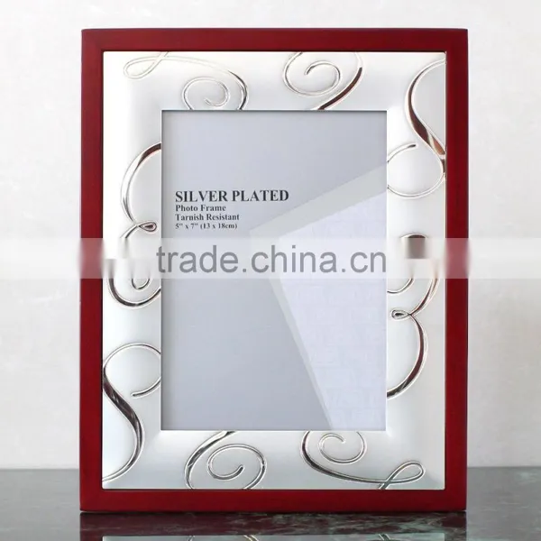 High Quanlity Assorted Design Silver Plated Metal Photo Frame Trophy for Wooden Base photo-3