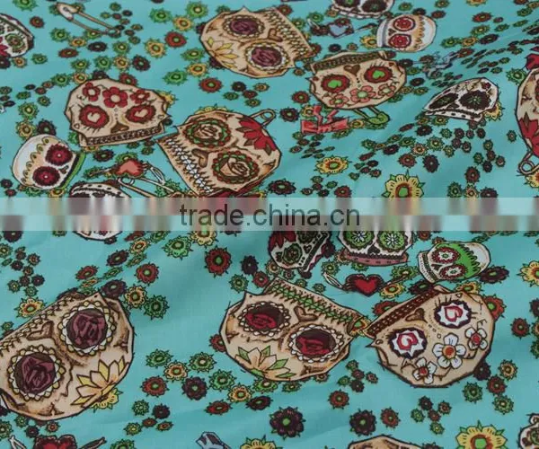 Hot Selling tc 45*45 110*76 Cvc Jersey Burn Out Custom Print Poplin Fabric Price photo-2