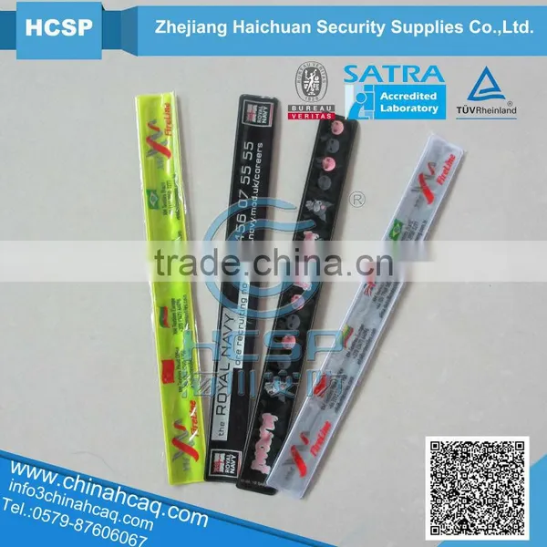 Reflective Wrist Band,reflective Pvc Slap Wrap,reflective Slap Bracelet,reflective Armband