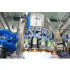 OPP Rotary Hot Melt Glue Bottle Labeling Machine With Touch Screen