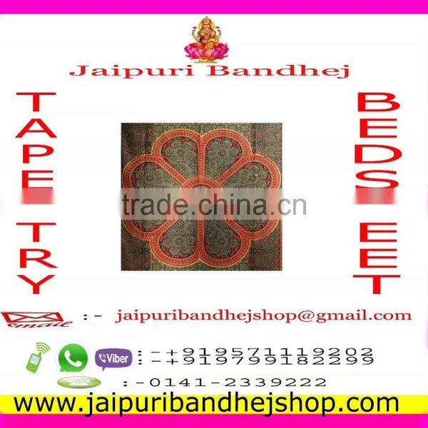 Jaipuri Bandhej Mandala Tapestry for Women photo-3
