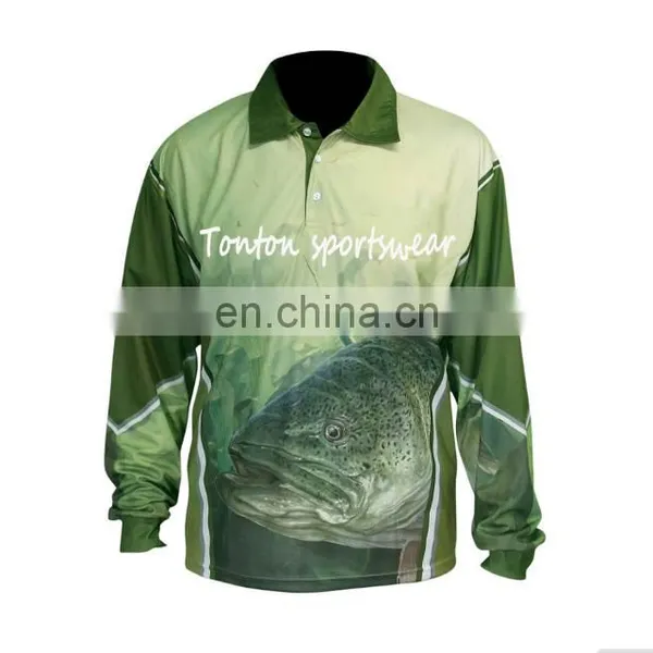 OEM Round Neck Fishing Shirts&polyester Fishing Shirt&quick Dry Fishing Shirts photo-4