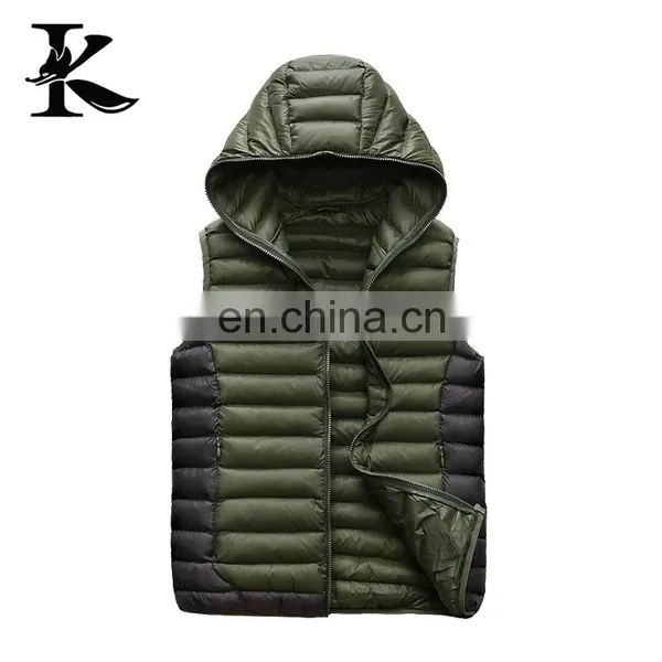 Outdoor Jacket Ultralight Down Vest Men Professional Factory OEM photo-3