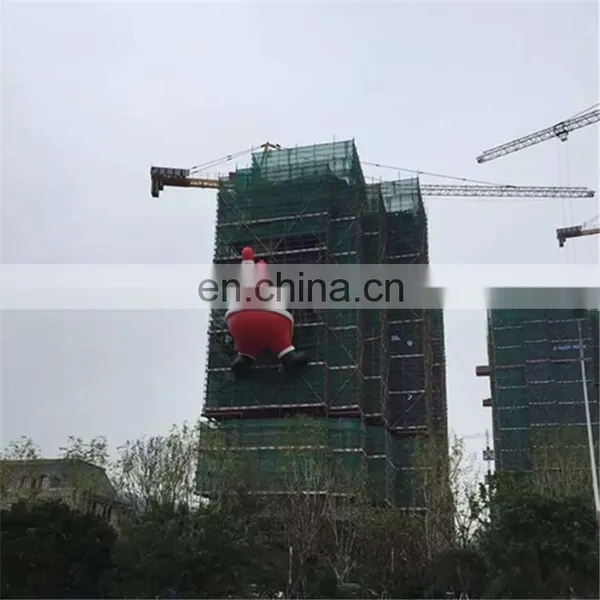 Outdoor Christmas Inflatable Santa Claus Hanging on the Wall for Christmas Deciration photo-3